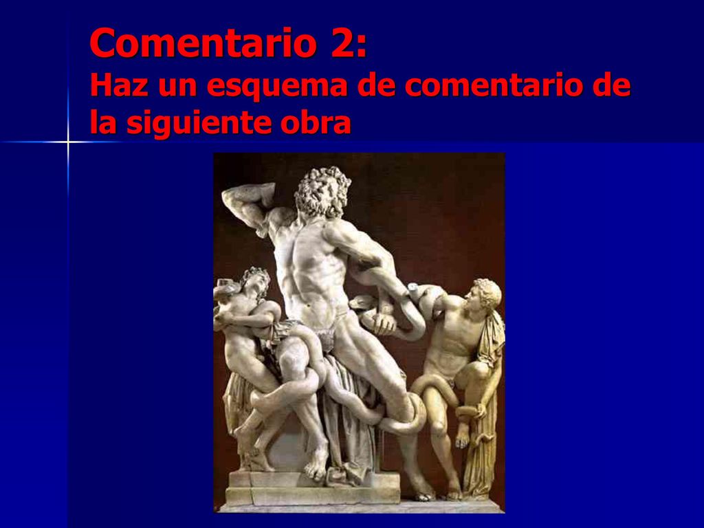 Comentario 2: Haz un esquema de comentario de la siguiente obra