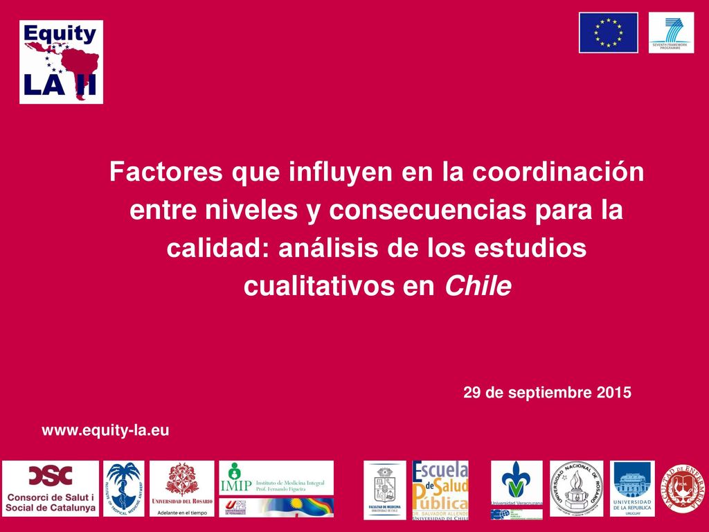 Factores que influyen en la coordinación entre niveles y consecuencias para la calidad: análisis de los estudios cualitativos en Chile