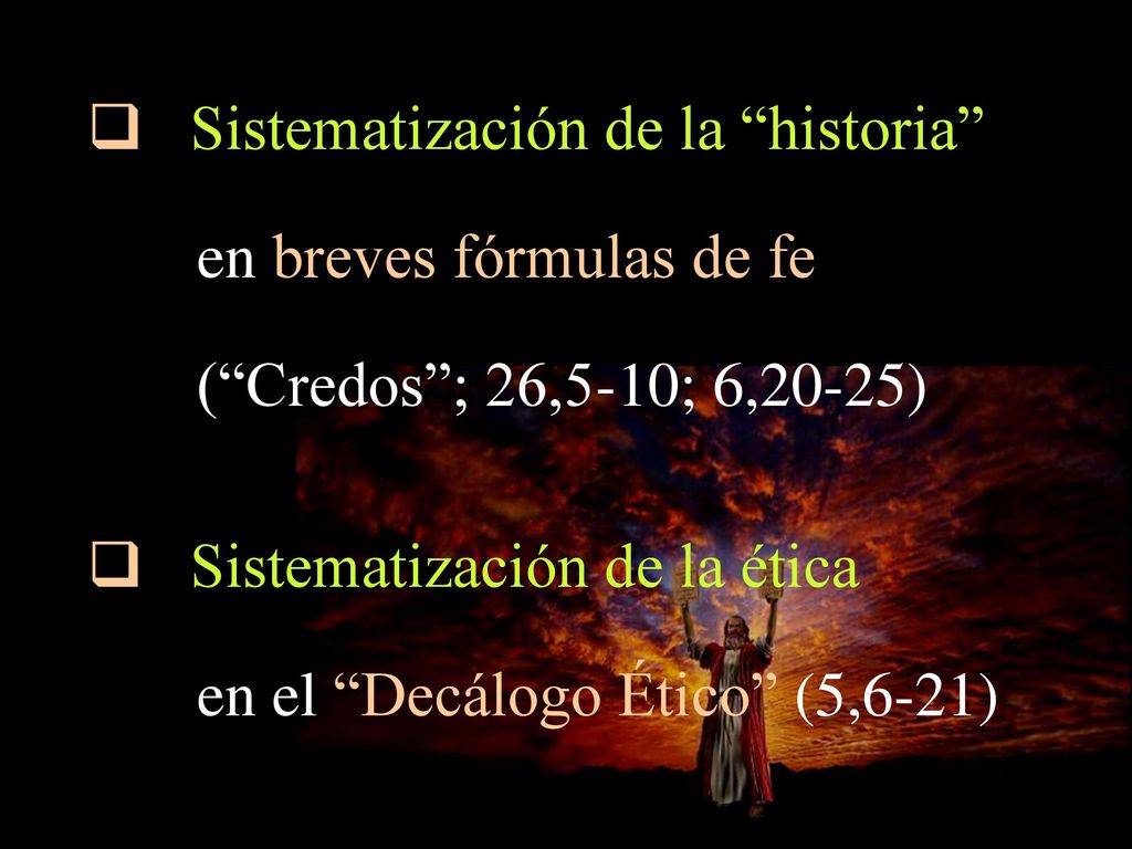 Sistematización de la historia en breves fórmulas de fe