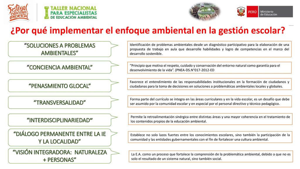 ¿Por qué implementar el enfoque ambiental en la gestión escolar