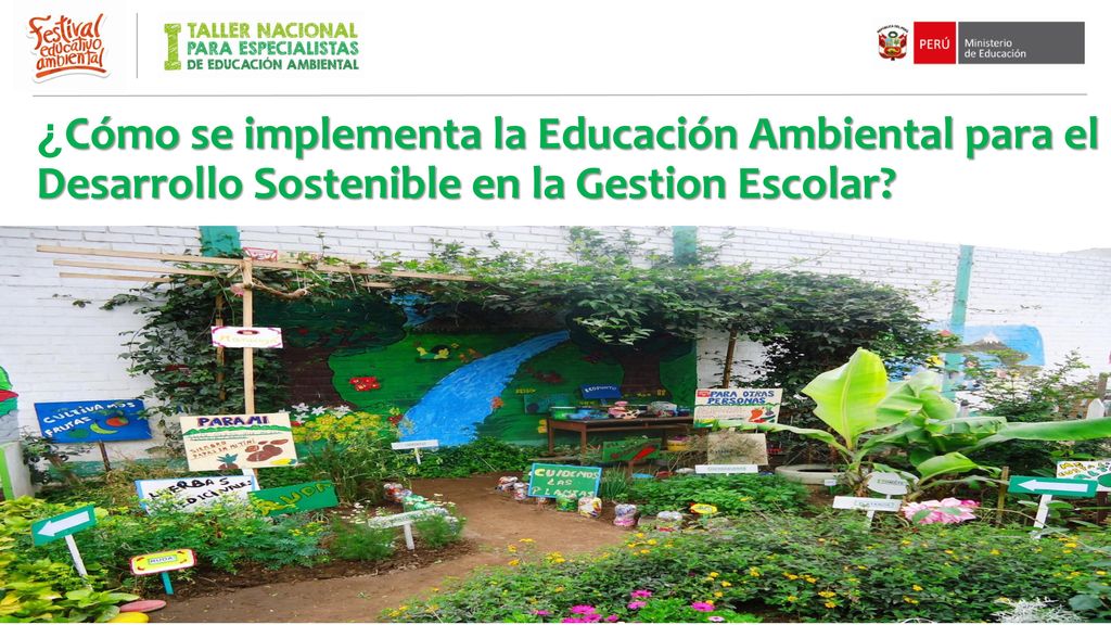 ¿Cómo se implementa la Educación Ambiental para el Desarrollo Sostenible en la Gestion Escolar