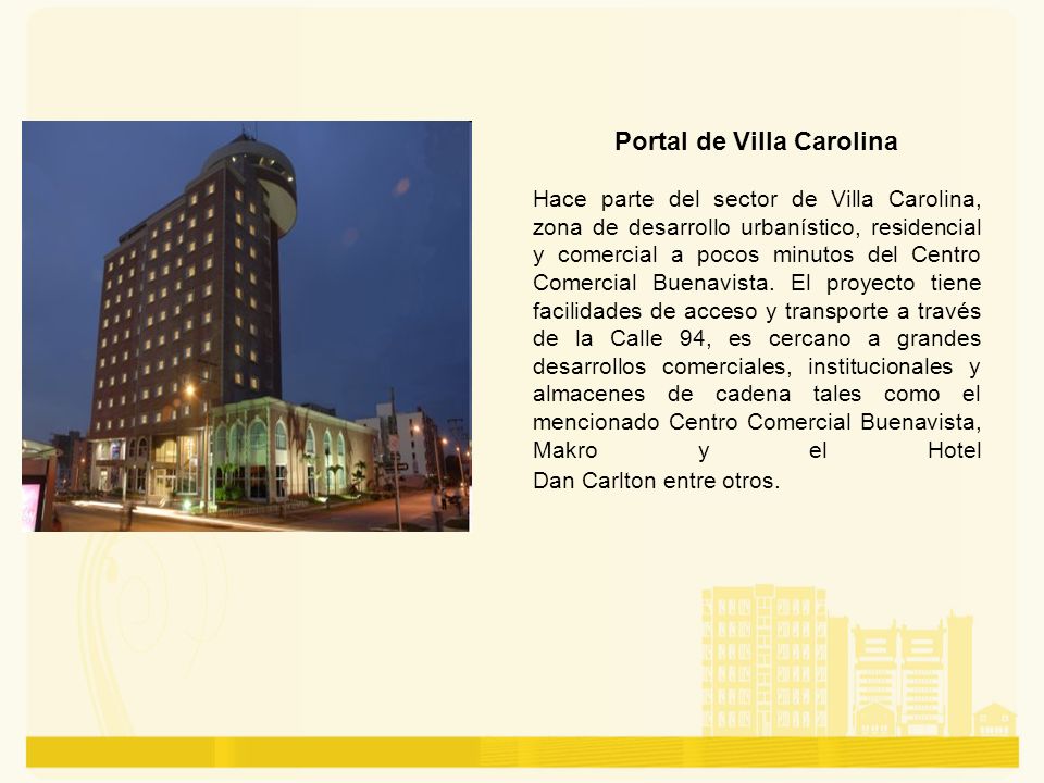 Portal de Villa Carolina