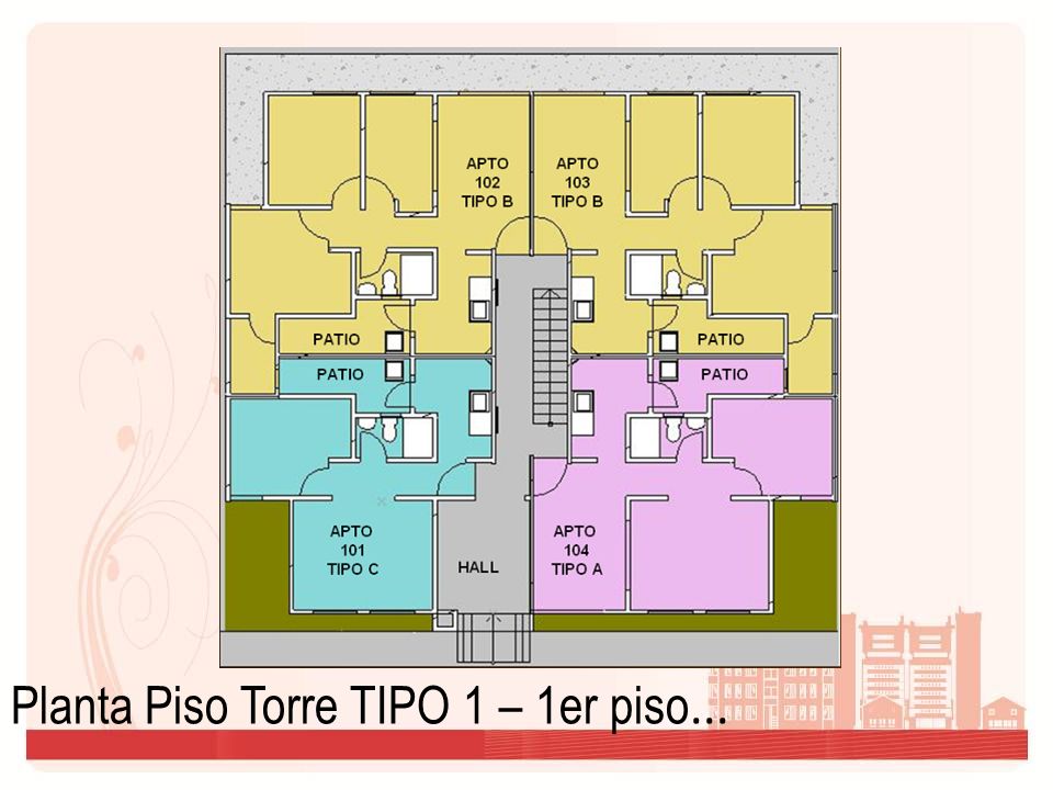 Planta Piso Torre TIPO 1 – 1er piso...