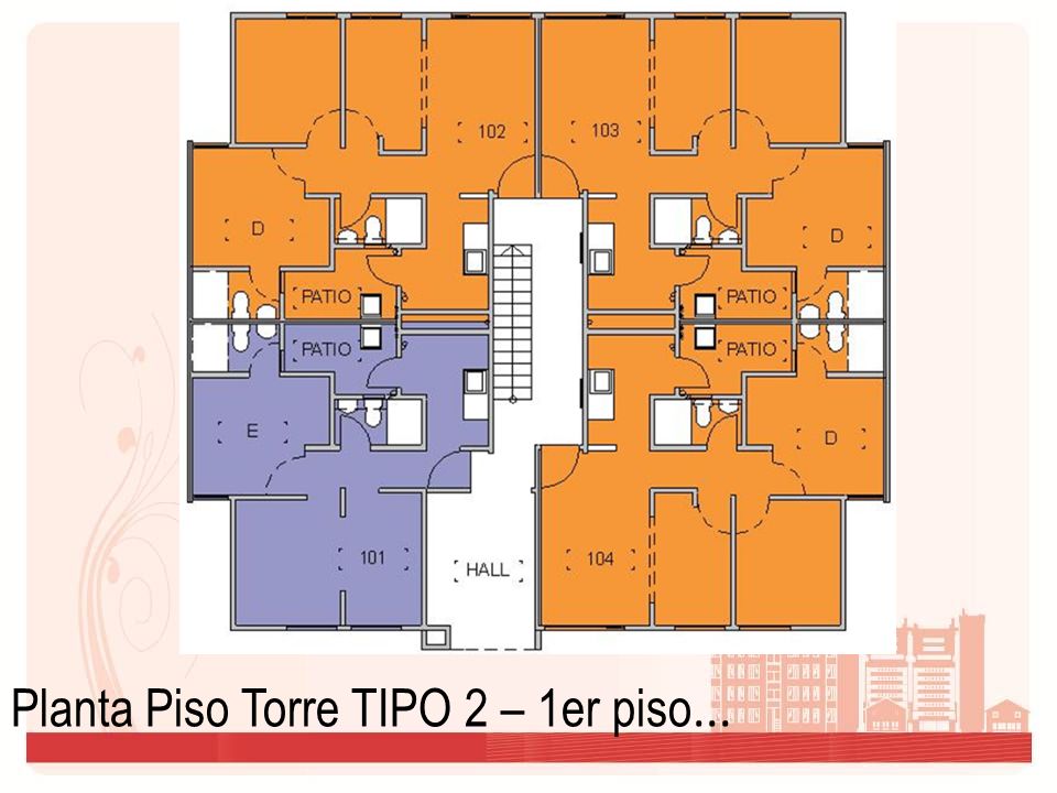 Planta Piso Torre TIPO 2 – 1er piso...