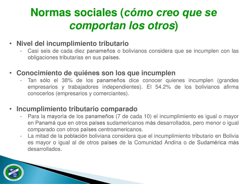 Normas sociales (cómo creo que se comportan los otros)