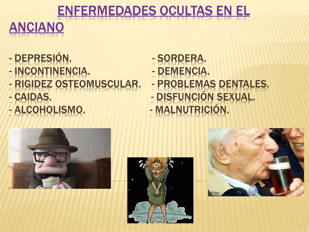 Enfermedades ocultas en el anciano - depresión. - sordera