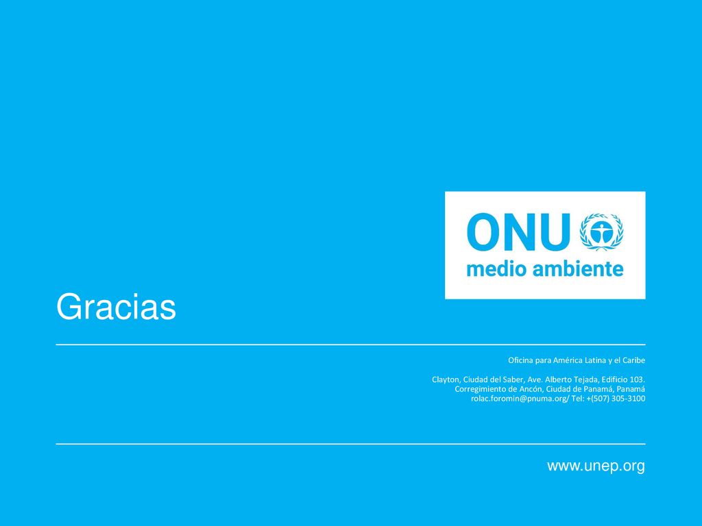 Gracias   Oficina para América Latina y el Caribe