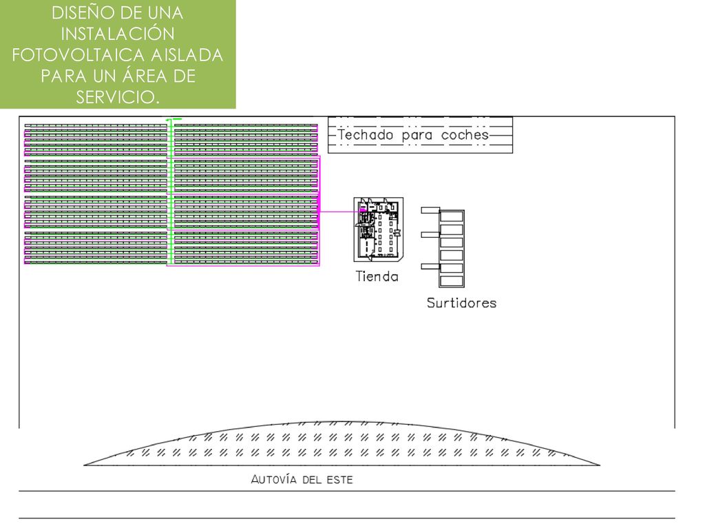 DISEÑO DE UNA INSTALACIÓN FOTOVOLTAICA AISLADA PARA UN ÁREA DE SERVICIO.