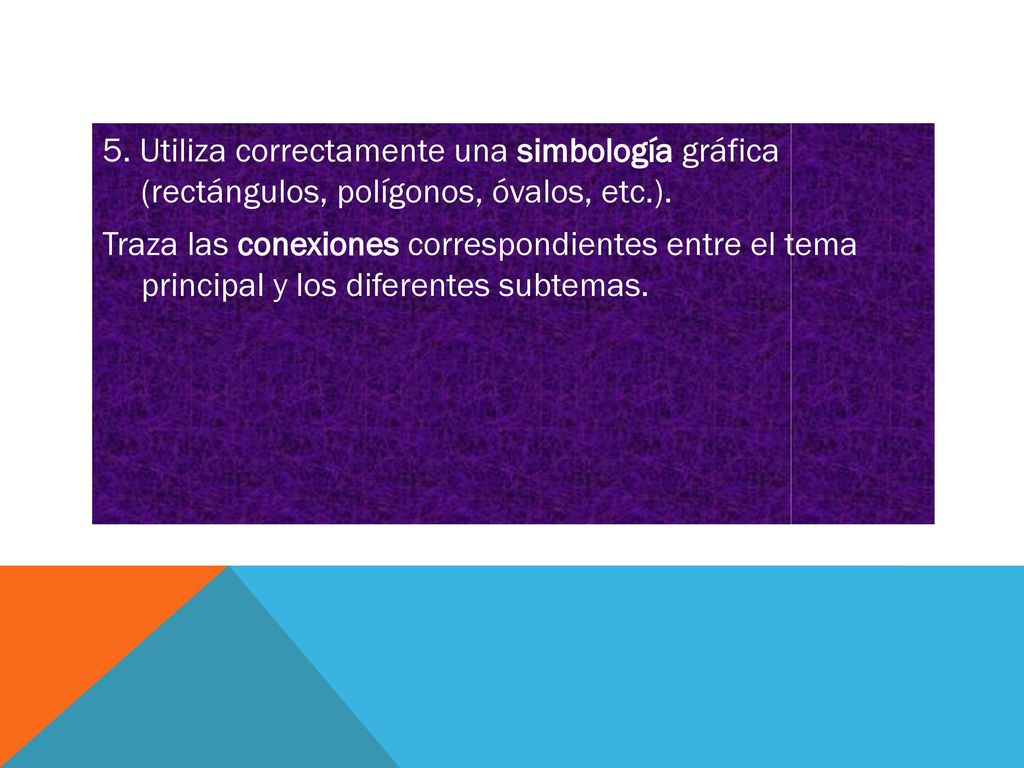5. Utiliza correctamente una simbología gráfica (rectángulos, polígonos, óvalos, etc.).