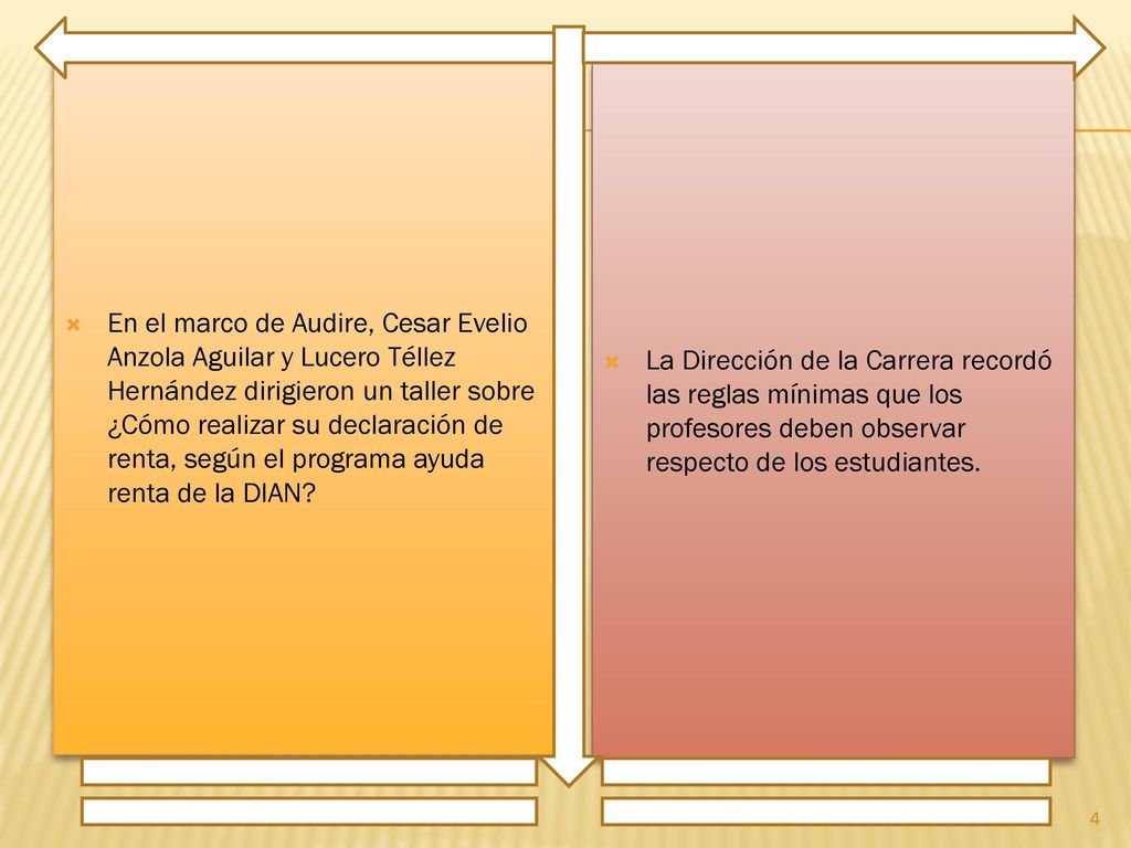 En el marco de Audire, Cesar Evelio Anzola Aguilar y Lucero Téllez Hernández dirigieron un taller sobre ¿Cómo realizar su declaración de renta, según el programa ayuda renta de la DIAN