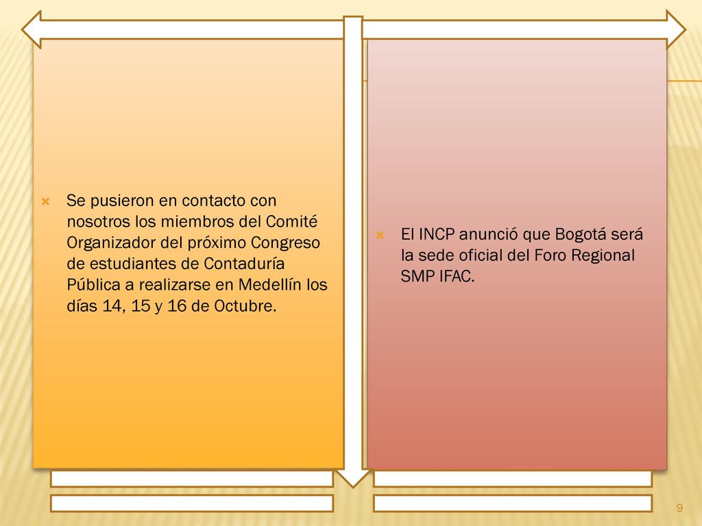 Se pusieron en contacto con nosotros los miembros del Comité Organizador del próximo Congreso de estudiantes de Contaduría Pública a realizarse en Medellín los días 14, 15 y 16 de Octubre.
