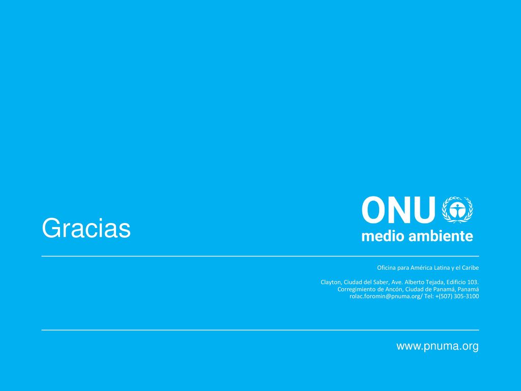 Gracias   Oficina para América Latina y el Caribe
