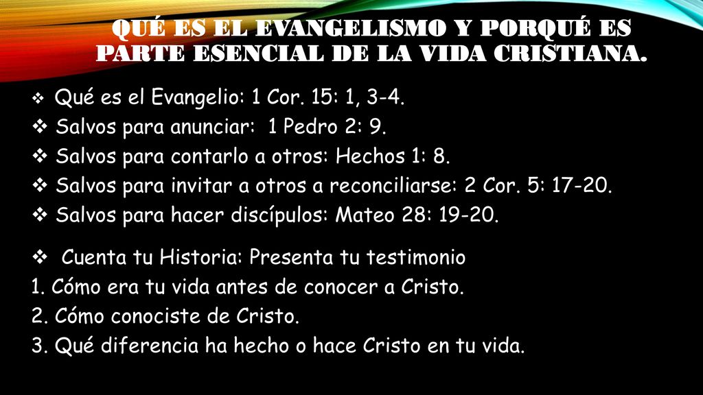 Qué Es El Evangelismo Y Porqué Es Parte esencial de la vida cristiana.