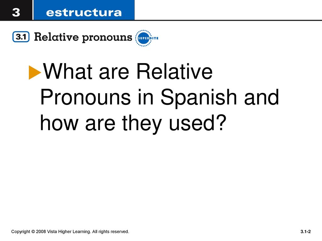 What are Relative Pronouns in Spanish and how are they used