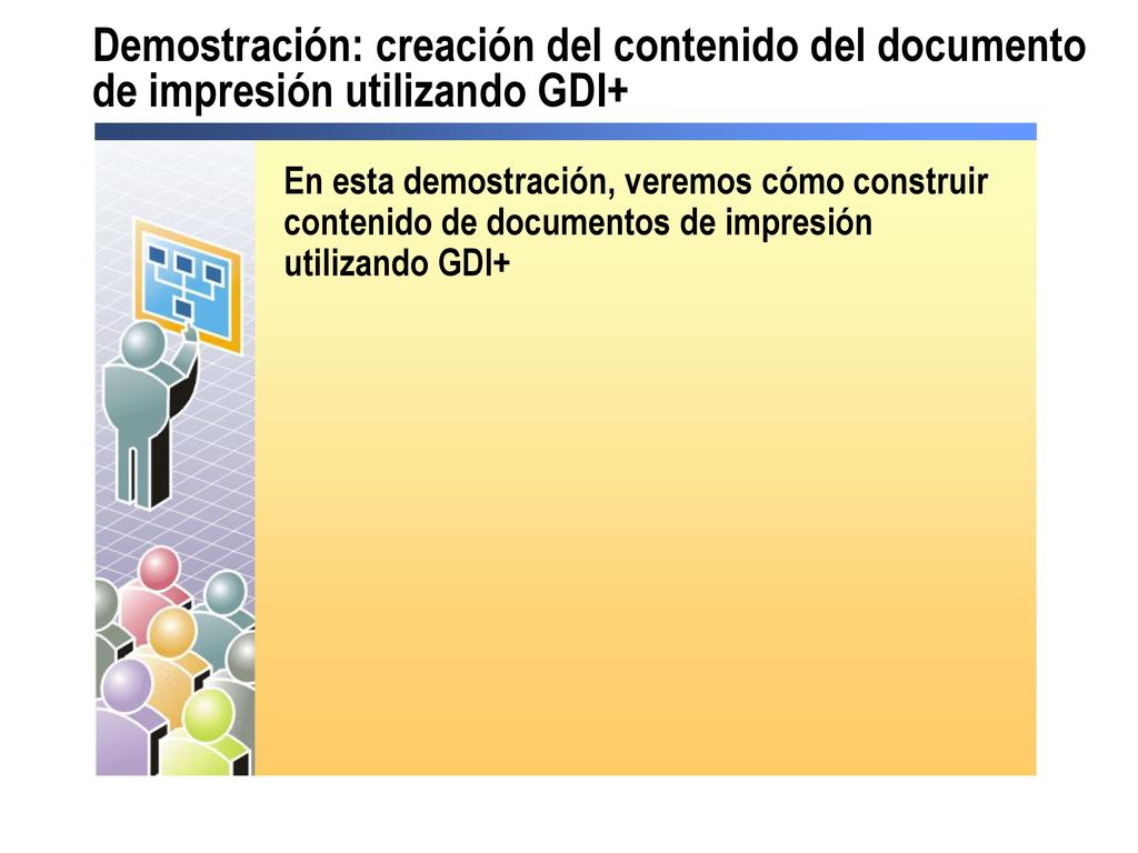 Demostración: creación del contenido del documento de impresión utilizando GDI+