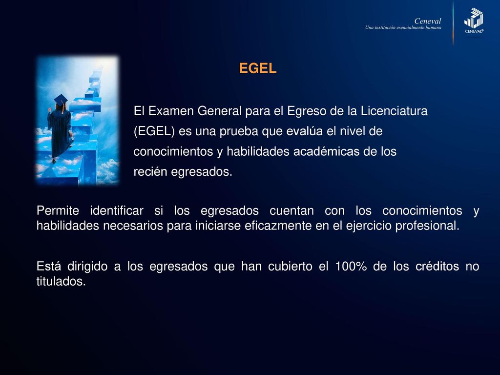 EGEL El Examen General para el Egreso de la Licenciatura
