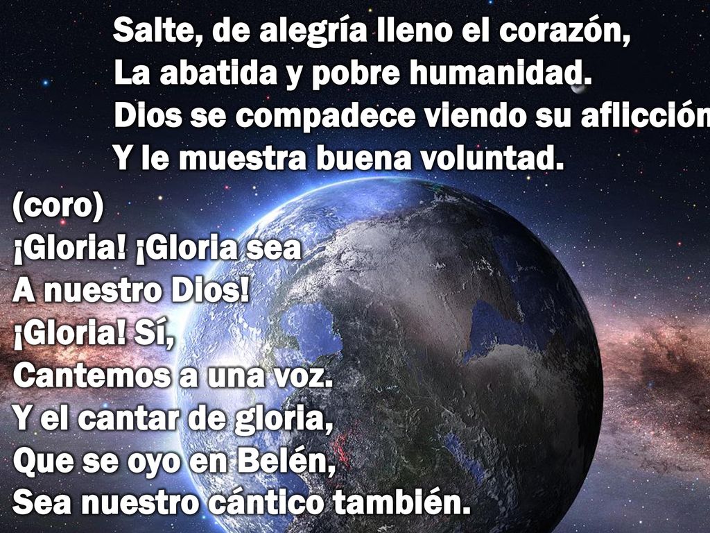 Salte, de alegría lleno el corazón, La abatida y pobre humanidad