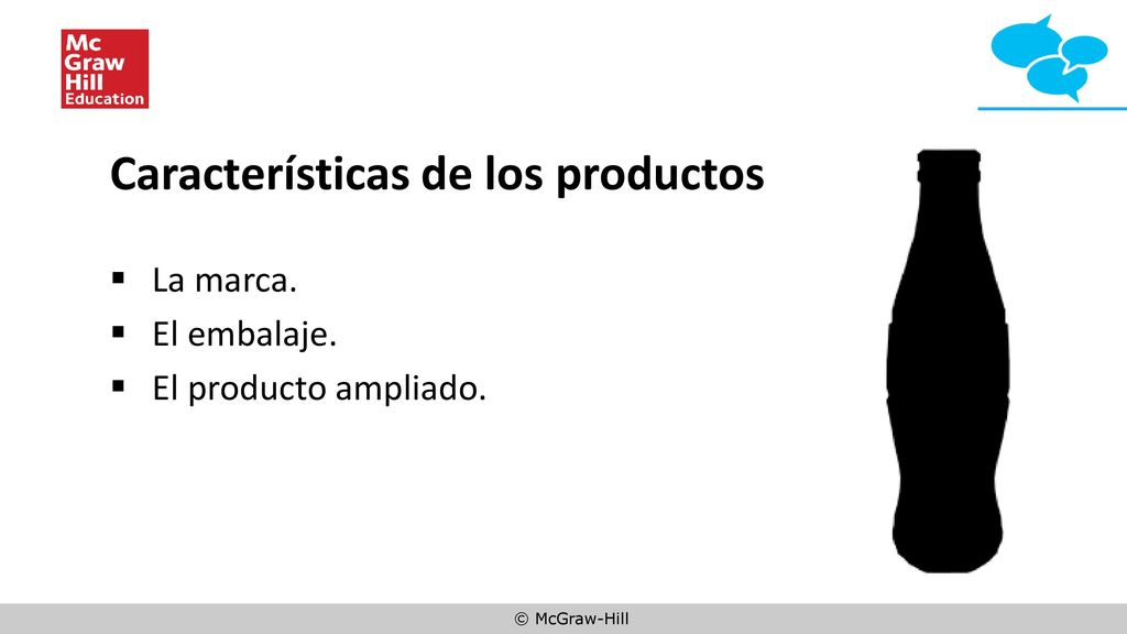 Características de los productos