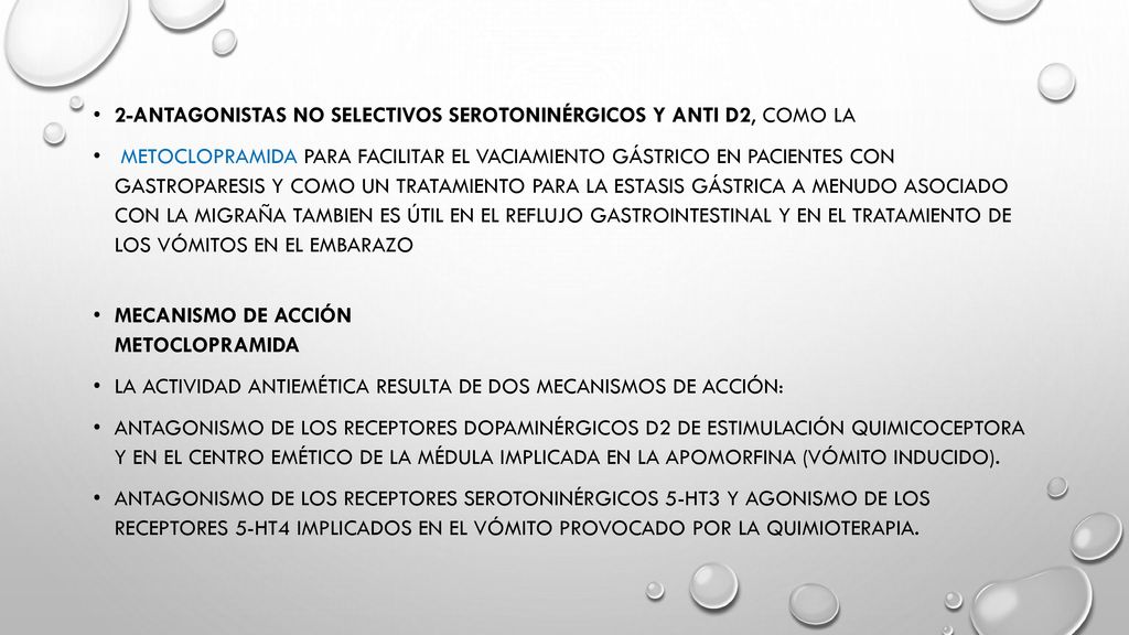 2-Antagonistas no selectivos serotoninérgicos y anti D2, como la