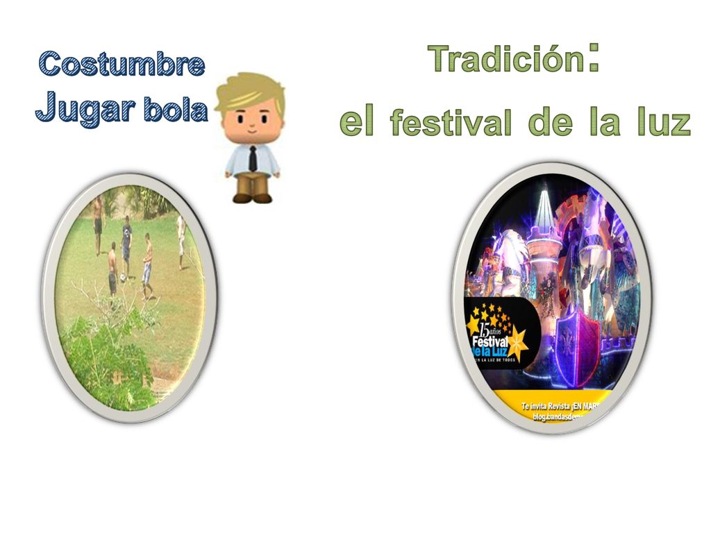 Tradición: el festival de la luz Costumbre Jugar bola ¿Qué pasa aquí