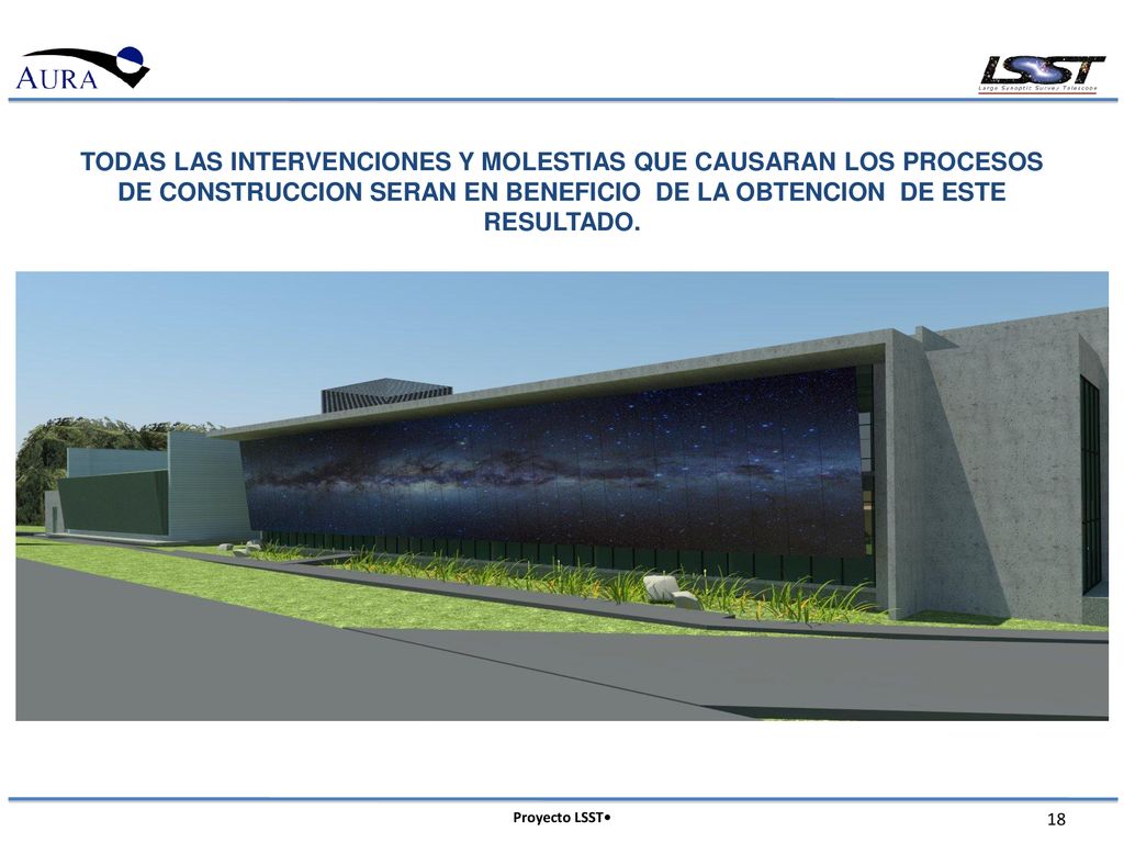 TODAS LAS INTERVENCIONES Y MOLESTIAS QUE CAUSARAN LOS PROCESOS DE CONSTRUCCION SERAN EN BENEFICIO DE LA OBTENCION DE ESTE RESULTADO.