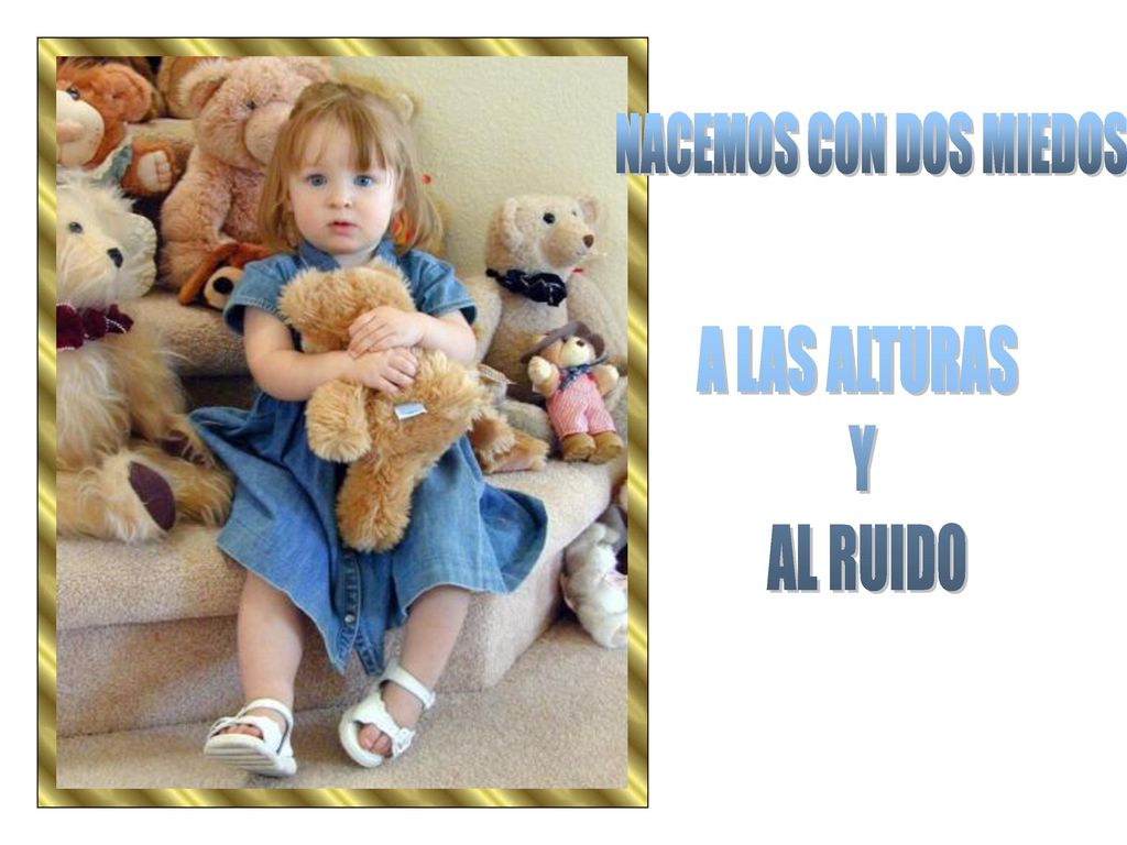 NACEMOS CON DOS MIEDOS A LAS ALTURAS Y AL RUIDO