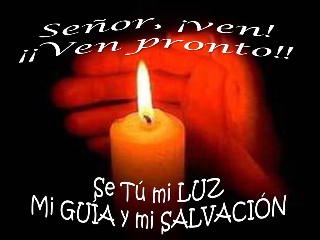 Señor, ¡ven! ¡¡Ven pronto!! Se Tú mi LUZ Mi GUÍA y mi SALVACIÓN