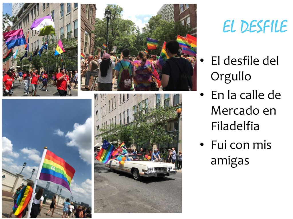 EL DESFILE El desfile del Orgullo En la calle de Mercado en Filadelfia