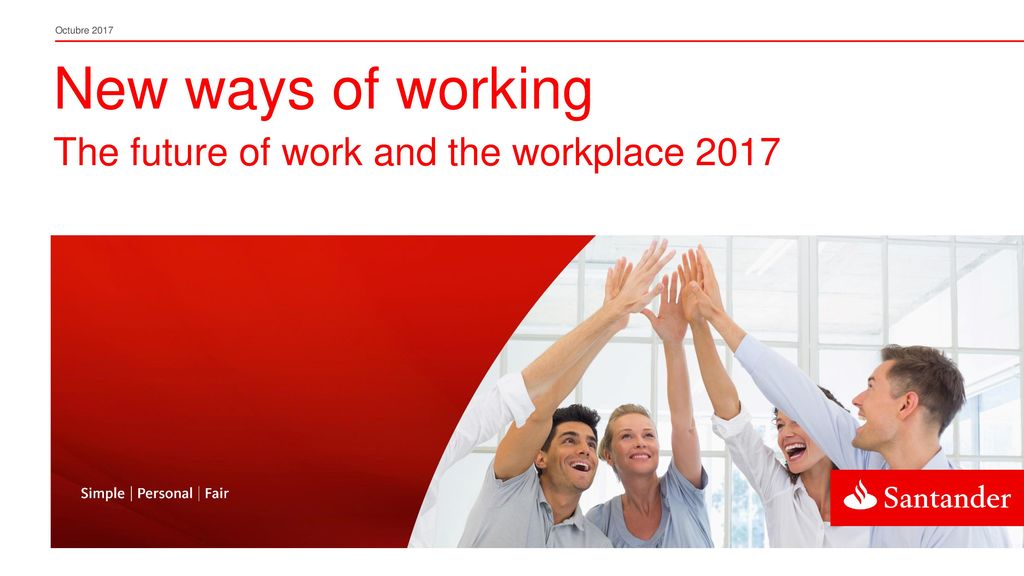 New ways of working The future of work and the workplace 2017