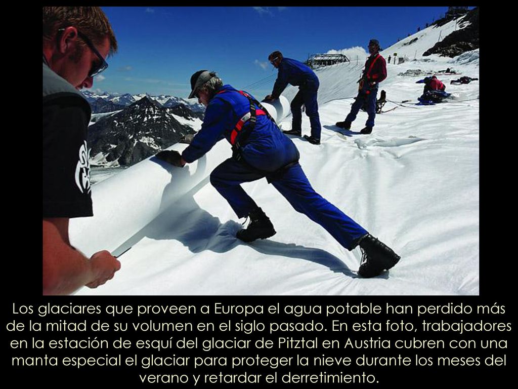 Los glaciares que proveen a Europa el agua potable han perdido más de la mitad de su volumen en el siglo pasado.