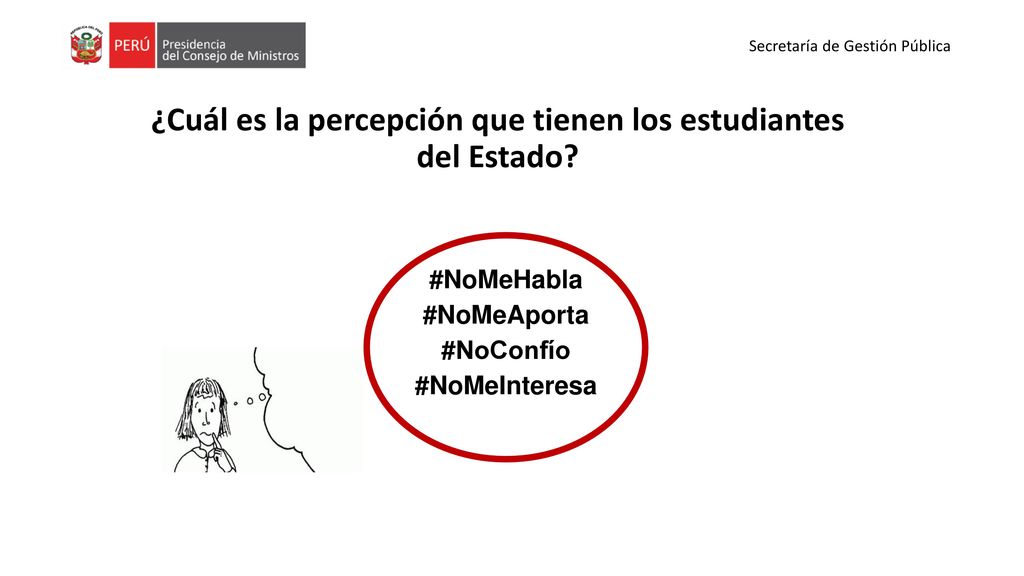 ¿Cuál es la percepción que tienen los estudiantes del Estado