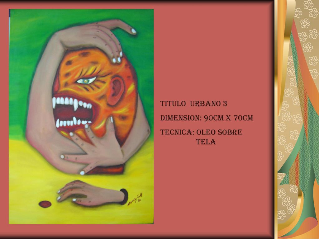 TITULO URBANO 3 DIMENSION: 90CM X 70CM TECNICA: OLEO SOBRE TELA