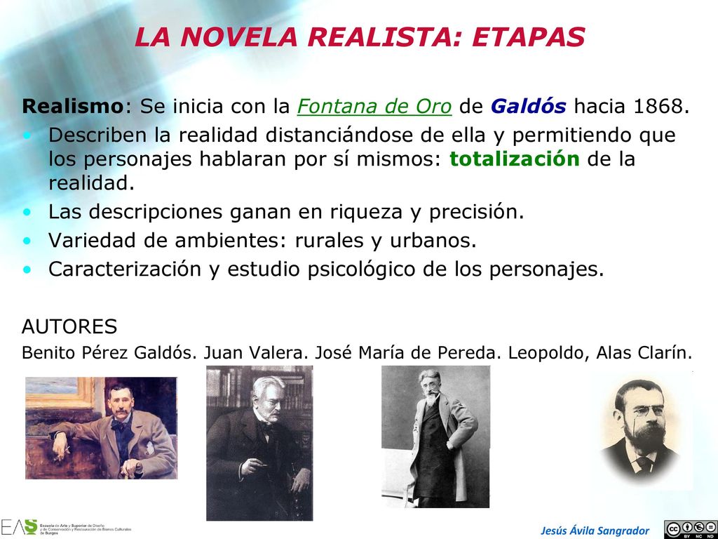 LA NOVELA REALISTA: ETAPAS