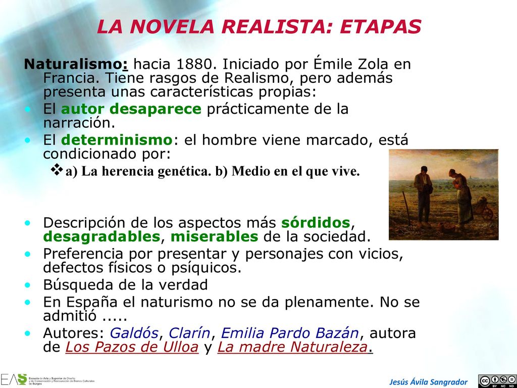 LA NOVELA REALISTA: ETAPAS