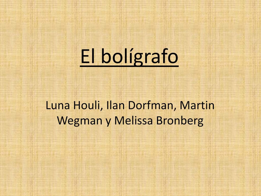 Luna Houli, Ilan Dorfman, Martin Wegman y Melissa Bronberg