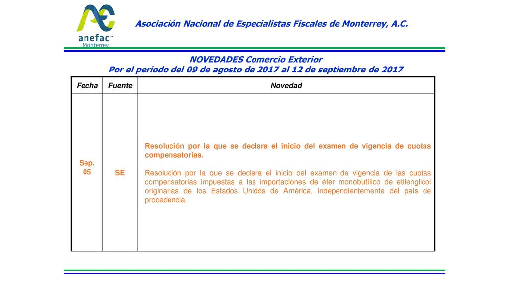 Asociación Nacional de Especialistas Fiscales de Monterrey, A.C.