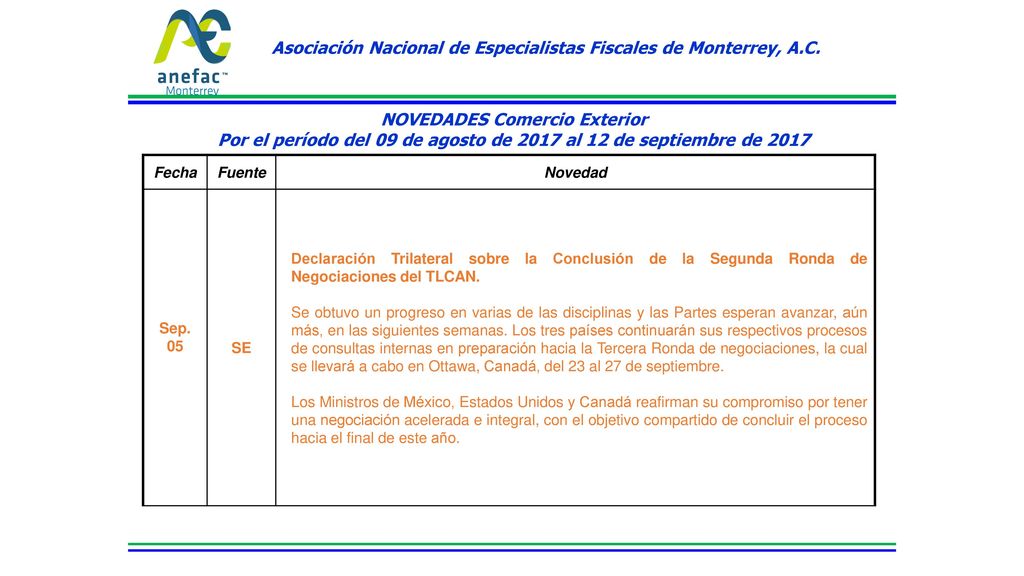 Asociación Nacional de Especialistas Fiscales de Monterrey, A.C.