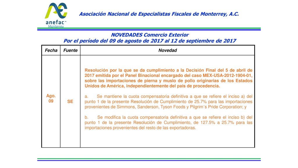 Asociación Nacional de Especialistas Fiscales de Monterrey, A.C.