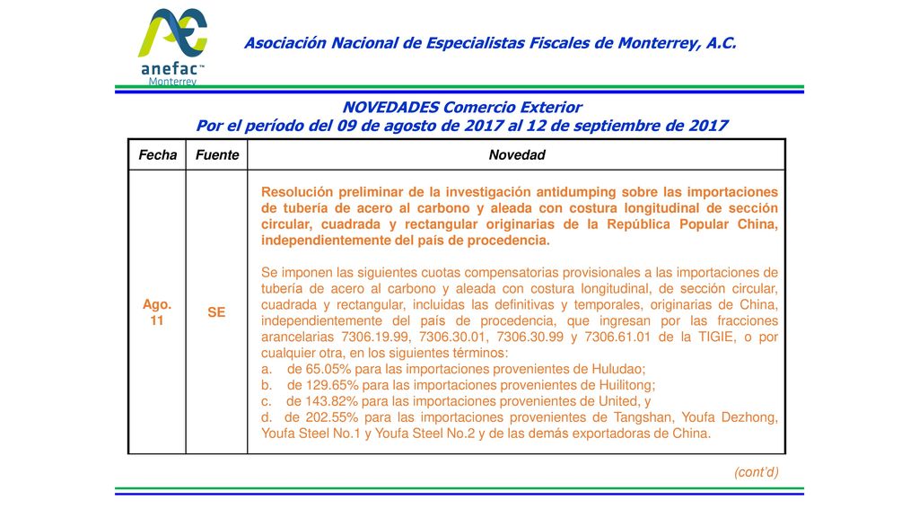 Asociación Nacional de Especialistas Fiscales de Monterrey, A.C.