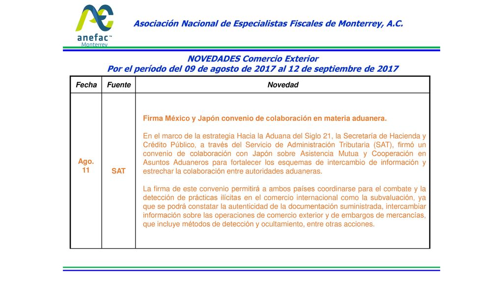 Asociación Nacional de Especialistas Fiscales de Monterrey, A.C.
