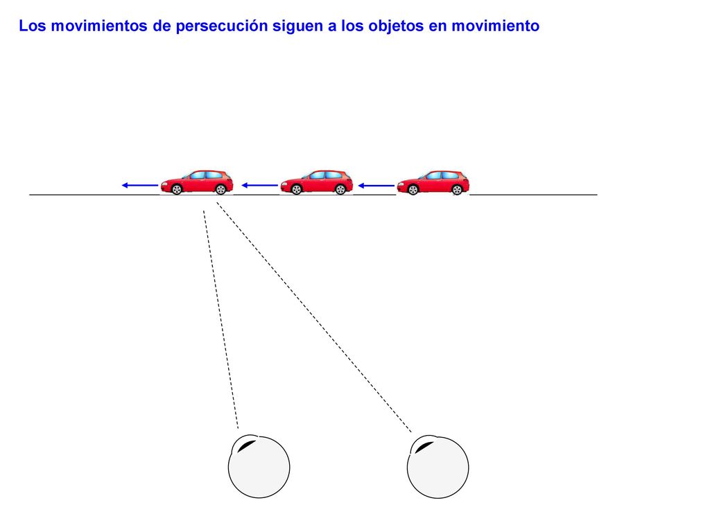Los movimientos de persecución siguen a los objetos en movimiento