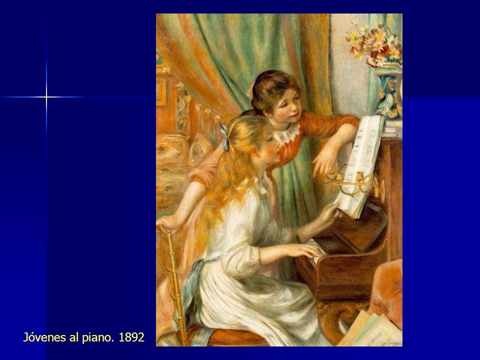 Jóvenes al piano. 1892