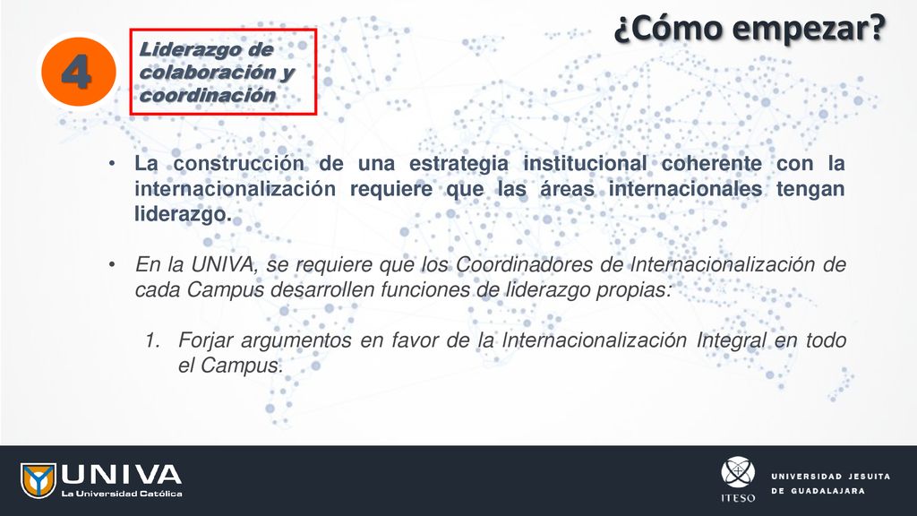 ¿Cómo empezar Liderazgo de colaboración y coordinación. 4.