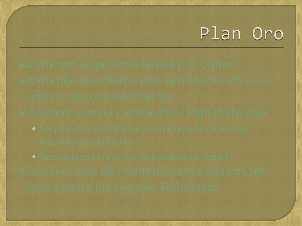 Plan Oro Extiende la garantía básica por 5 años