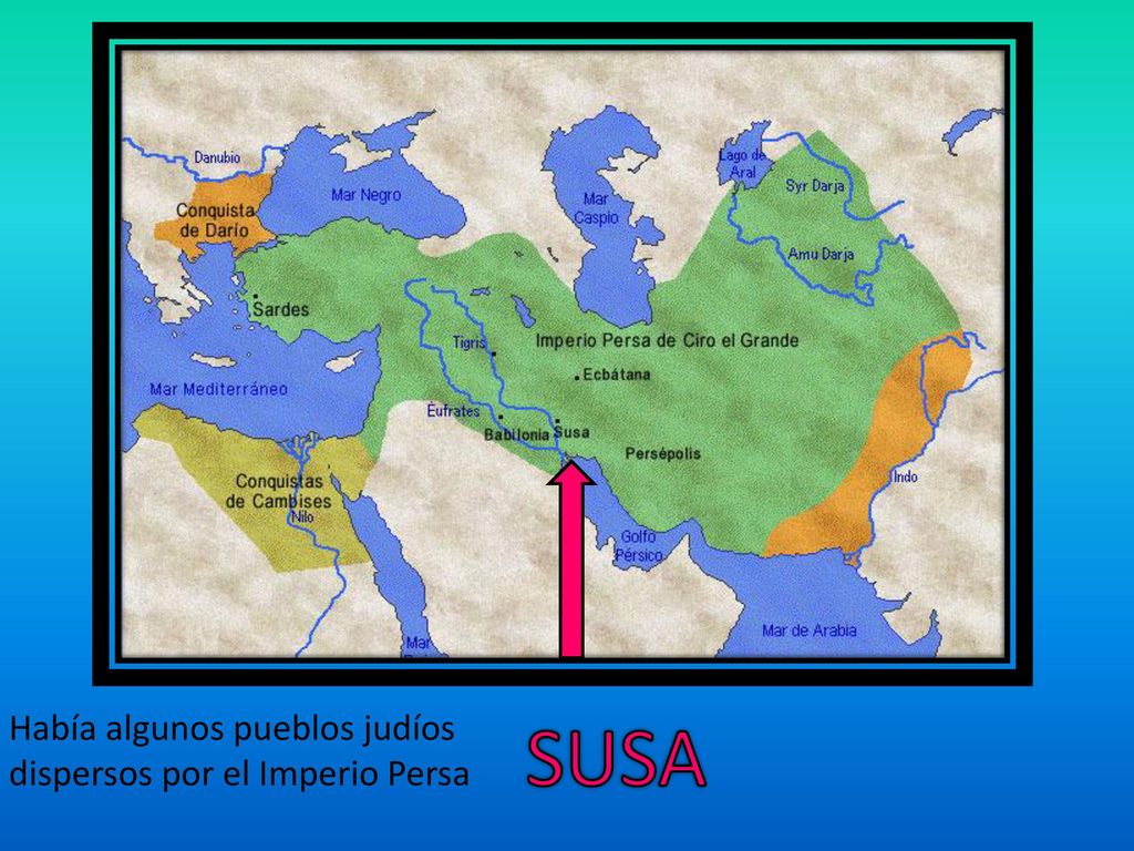 Había algunos pueblos judíos dispersos por el Imperio Persa
