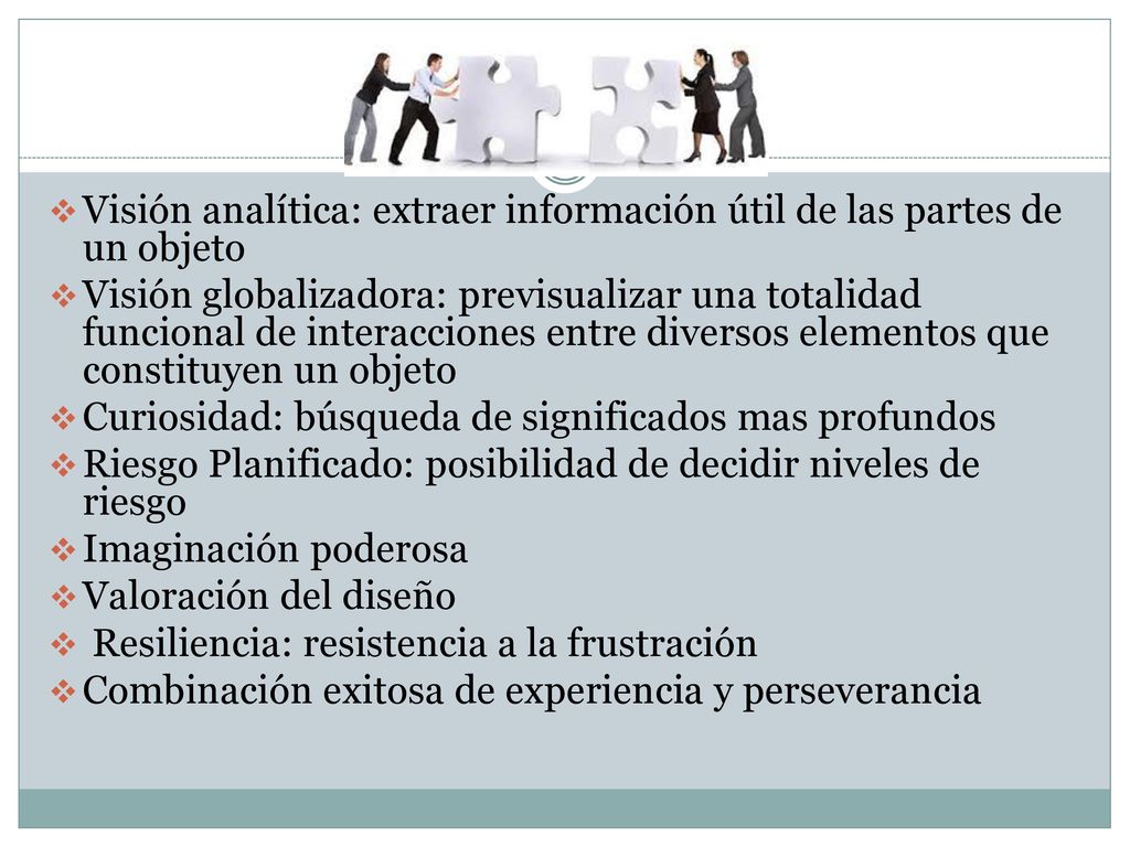 Visión analítica: extraer información útil de las partes de un objeto