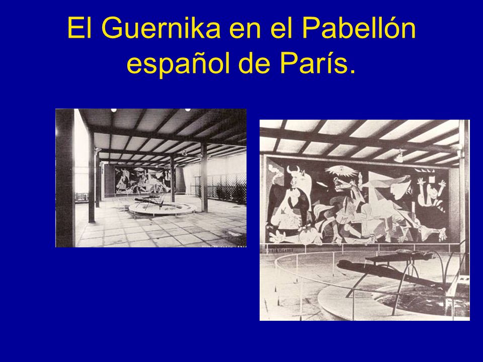 El Guernika en el Pabellón español de París.
