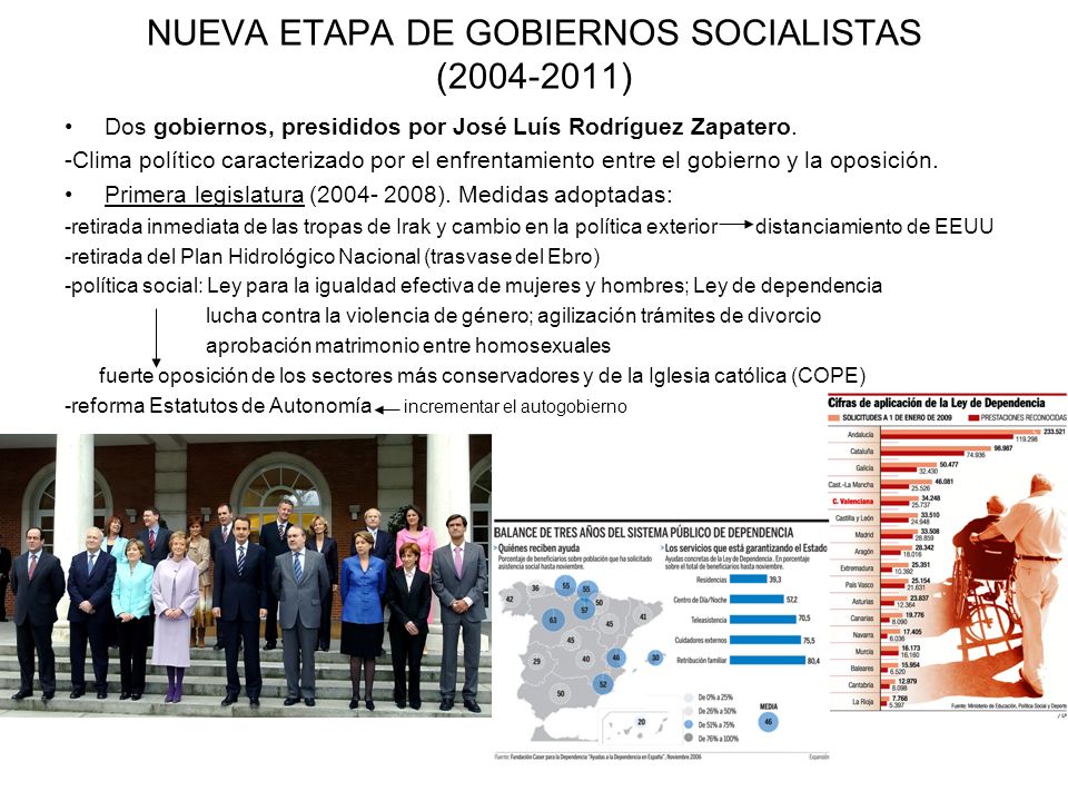NUEVA ETAPA DE GOBIERNOS SOCIALISTAS ( )