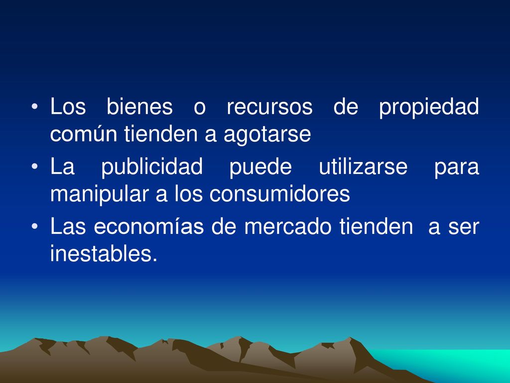 Los bienes o recursos de propiedad común tienden a agotarse