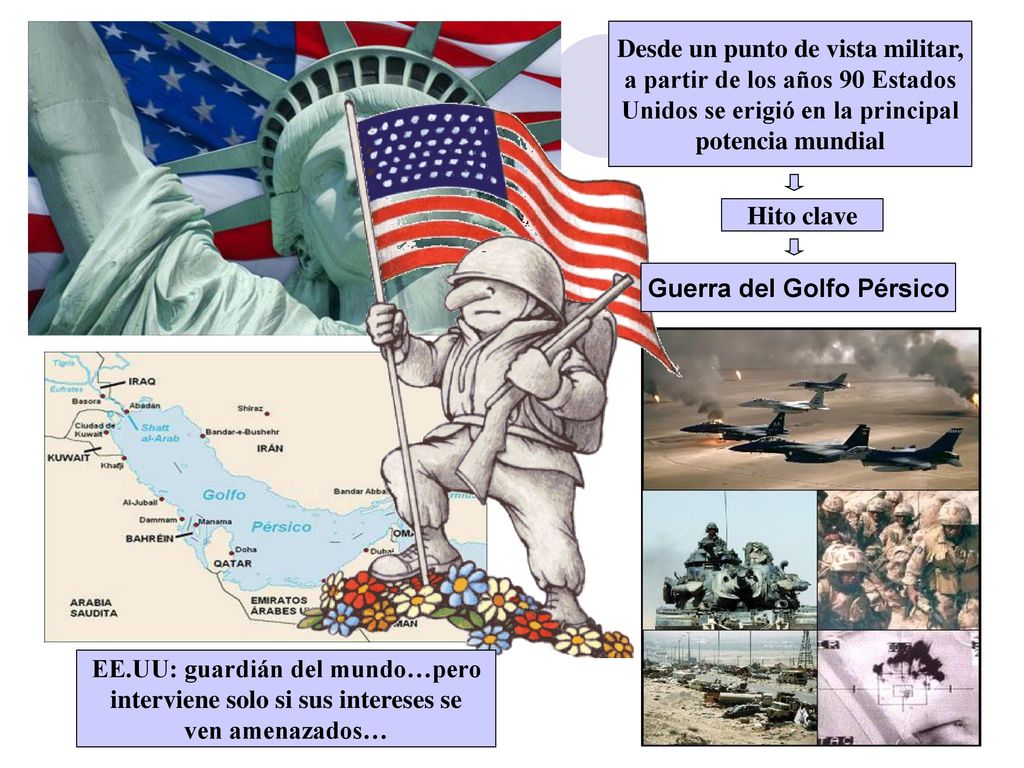 Desde un punto de vista militar, a partir de los años 90 Estados